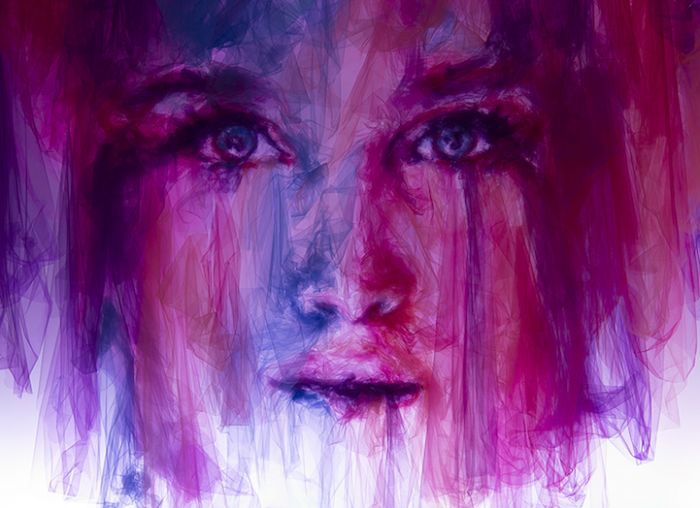 英国艺术家创作网纱“绘画” 展示惊人重叠技能