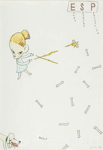 奈良美智，《Extra Sensesory Perception》，1997