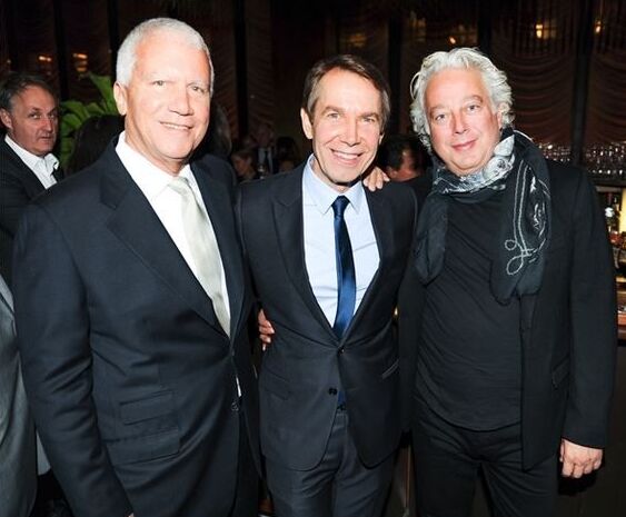   拉里·高古轩(Larry Gagosian)、杰夫·昆斯(Jeff Koons)和阿比·罗森(Aby Rosen) 