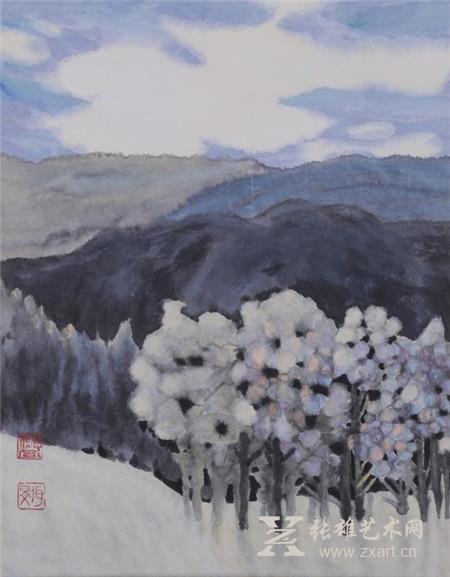 杨佴旻《山》 43 x 35cm
