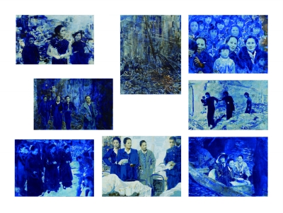   1940·重庆纪实（综合材料） 120×150厘米 康蕾  