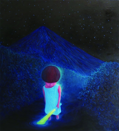     寻找理想的路上（油画） 120×130厘米 孙周 