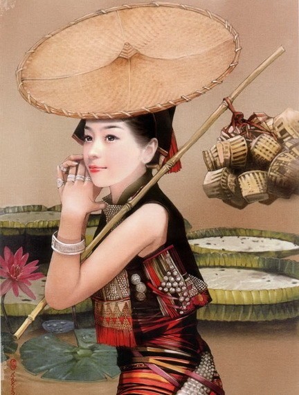 “东方画姬”德珍笔下中国56个民族的美女