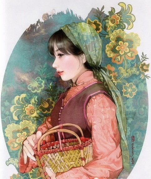 “东方画姬”德珍笔下中国56个民族的美女