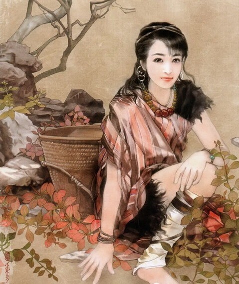 “东方画姬”德珍笔下中国56个民族的美女