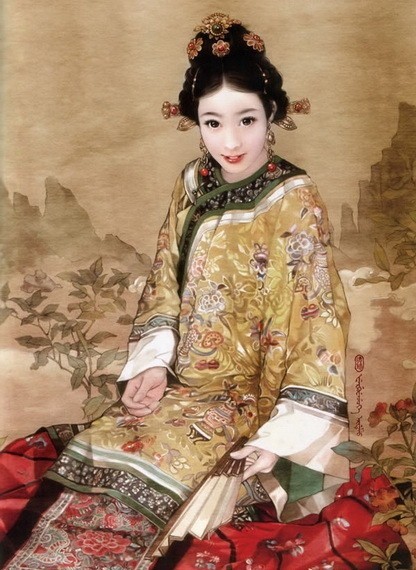 “东方画姬”德珍笔下中国56个民族的美女