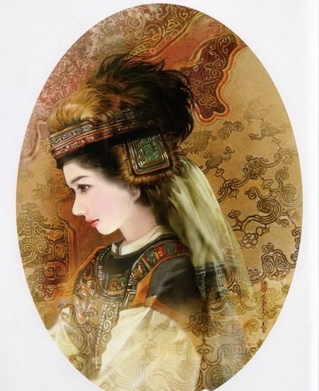 “东方画姬”德珍笔下中国56个民族的美女