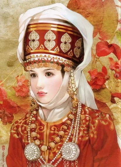 “东方画姬”德珍笔下中国56个民族的美女