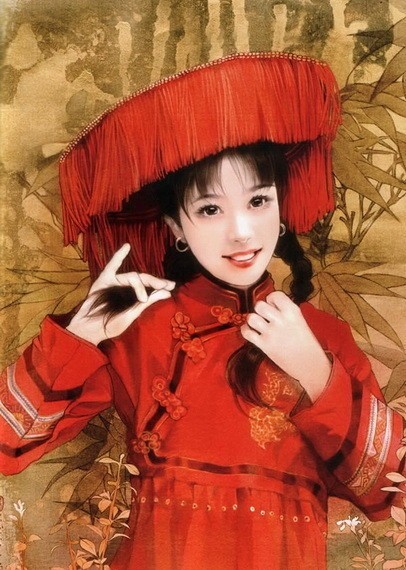 “东方画姬”德珍笔下中国56个民族的美女