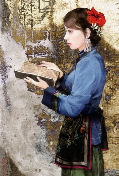 “东方画姬”德珍笔下中国56个民族的美女