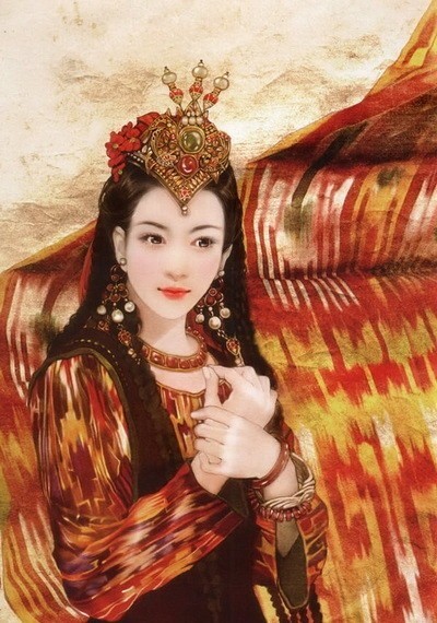 “东方画姬”德珍笔下中国56个民族的美女