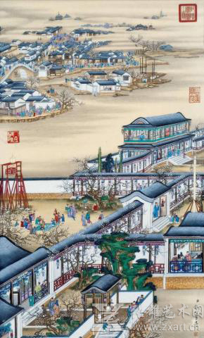 雍正十二月圆明园行乐图”之正月观灯