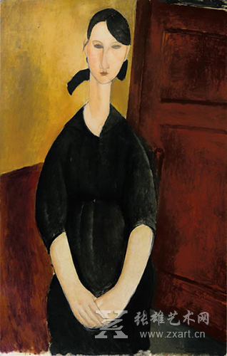 亚美迪欧 莫迪里安尼(Amedeo Modigliani)《宝丽特 茹丹肖像》