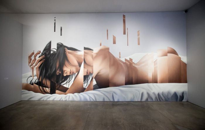 美国艺术家切割式绘画作品欣赏