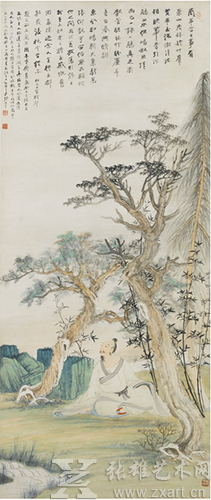 重要北美收藏 张大千 1899-1983松下高士