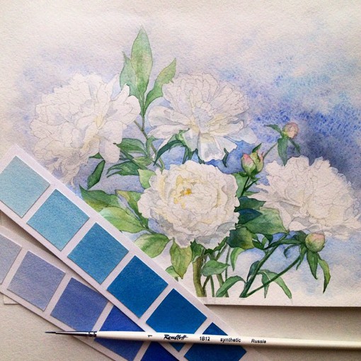 美醉了！逼真又很唯美的花朵水彩画作品欣赏