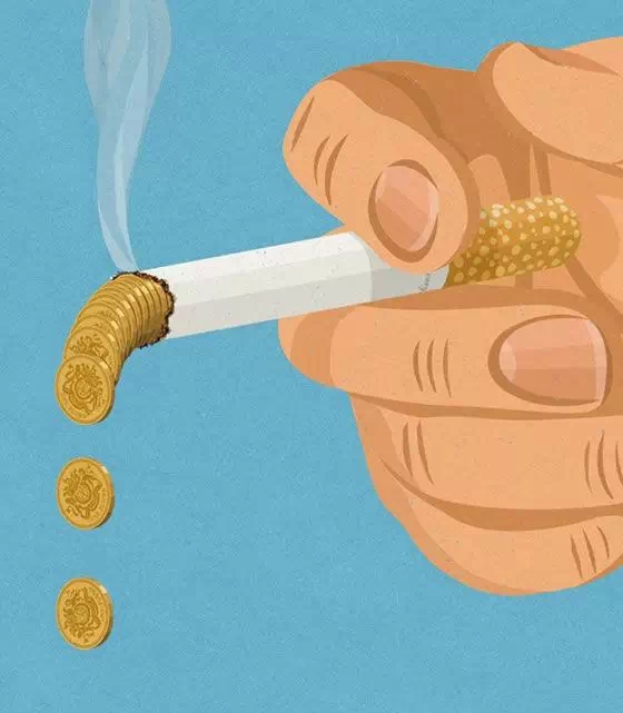 我们抽掉的金钱，与你的健康画等号