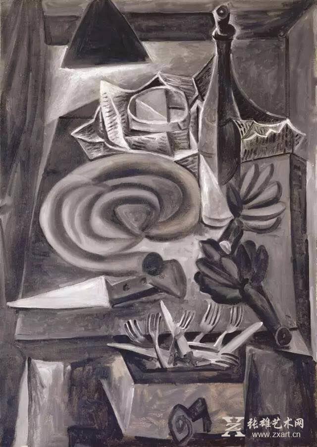 油画《静物：血肠》，1941