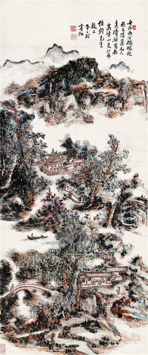 北京翰海2014年秋拍“清康熙米黄釉五彩玉堂富贵玉壶春”以8970万元成交。（资料图片）