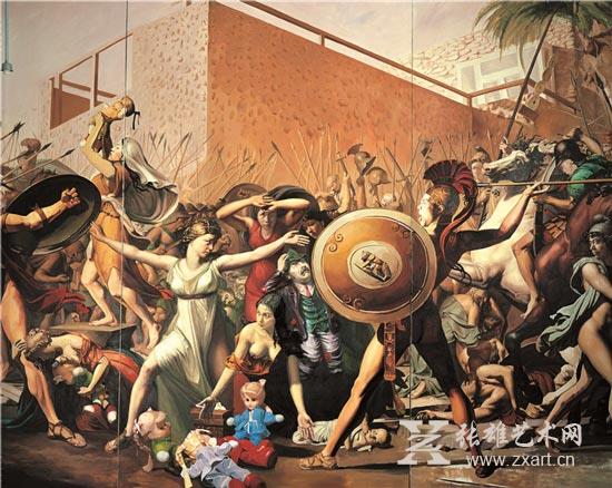 杜尚之后的混战-386×647cm-布面油画-2006