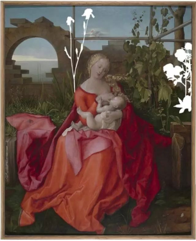 Albrecht Dürer工作室,《The Madonna with the Iris 圣母子与鸢尾花》 ,1500—1510年