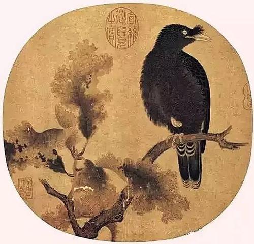 《秋树鹦鹉》