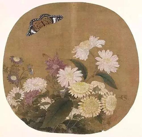 《菊从飞蝶》