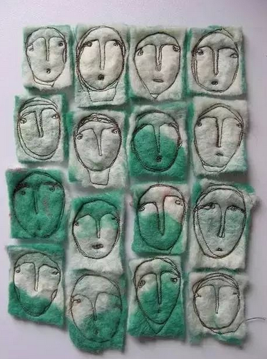 各种脑动大开的刺绣作品