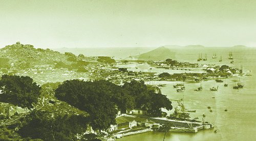    1880年代，厦门港玉沙坡（局部）。