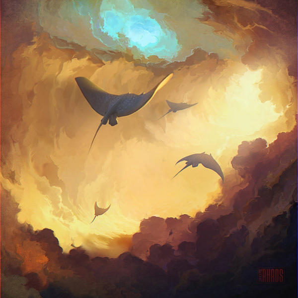 俄罗斯插画师作品讲述人与自然的故事