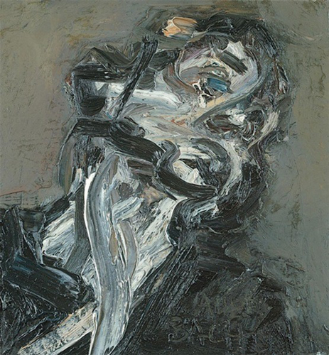 弗兰克-奥尔巴赫，《威廉·费福肖像》(Head of William Feaver ，2003) 图片：Collection of Gina and Stuart Peterson Courtesy Tate