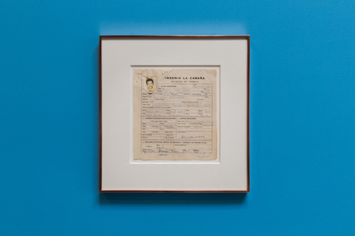 Oscar Murillo, Farrow & Ball St. Giles Blue (1982) 图片：© 2014 Scott Rudd Courtesy David Zwirner