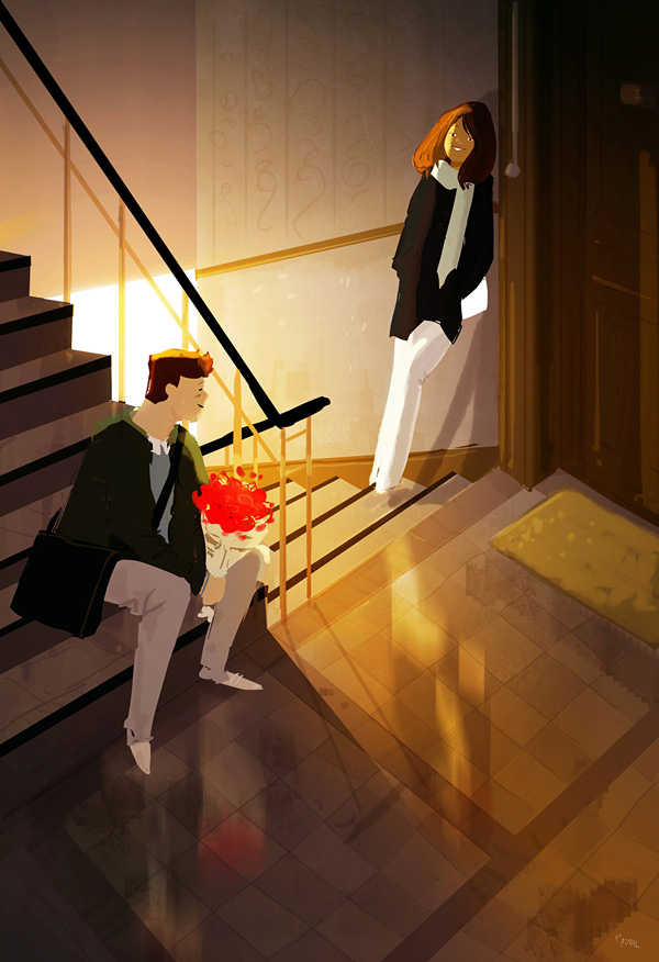 美国插画师画笔下美好的故事