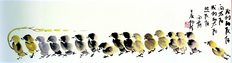 倪萍“误打误撞”的绘画作品欣赏
