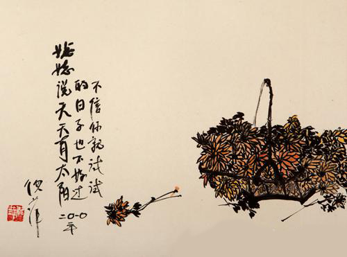 倪萍“误打误撞”的绘画作品欣赏