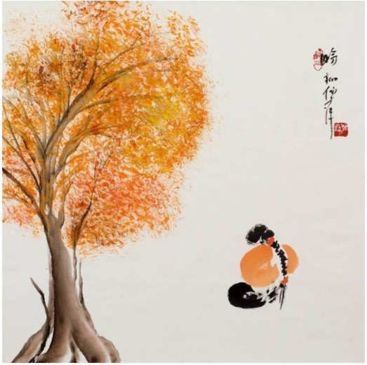 倪萍“误打误撞”的绘画作品欣赏