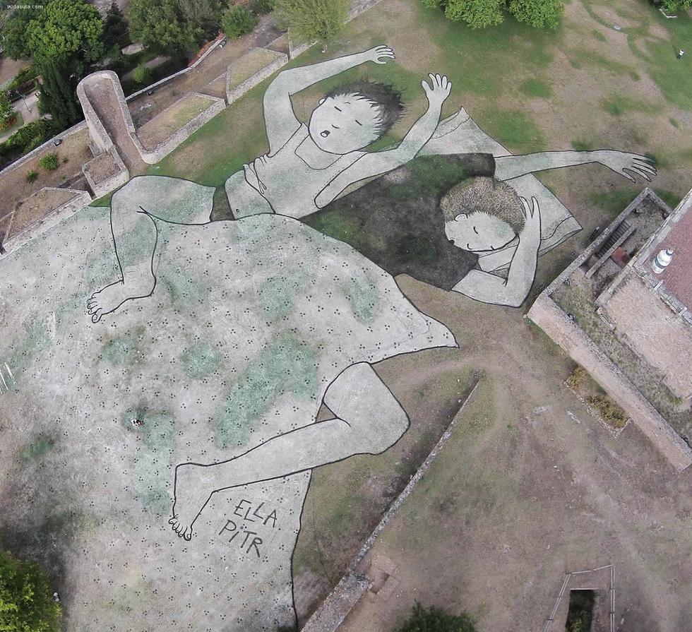 法国城市艺术家的巨幅涂鸦作品欣赏