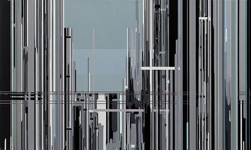 刘韡（中国，1972年出生），《紫气》，2009年作。 300万落槌。 油彩画布