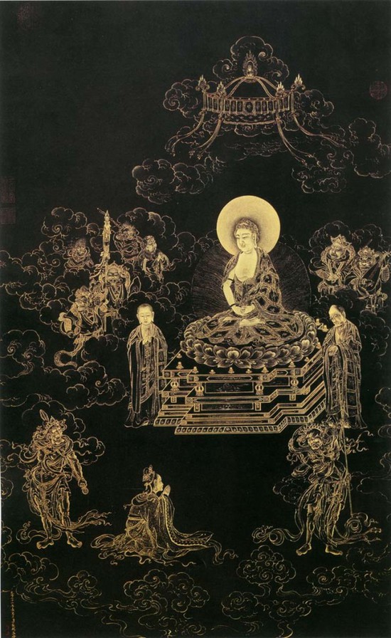   丁观鹏 无量寿佛图