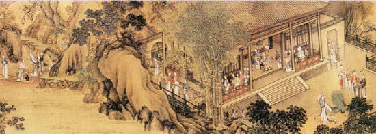   姚文瀚 四序图 局部