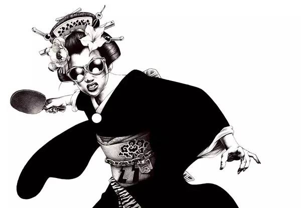 Shohei Otomo的圆珠笔画：浓郁的暴力美学