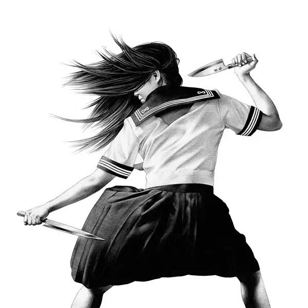 Shohei Otomo的圆珠笔画：浓郁的暴力美学