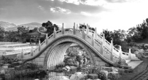   碧澜桥景观复原图