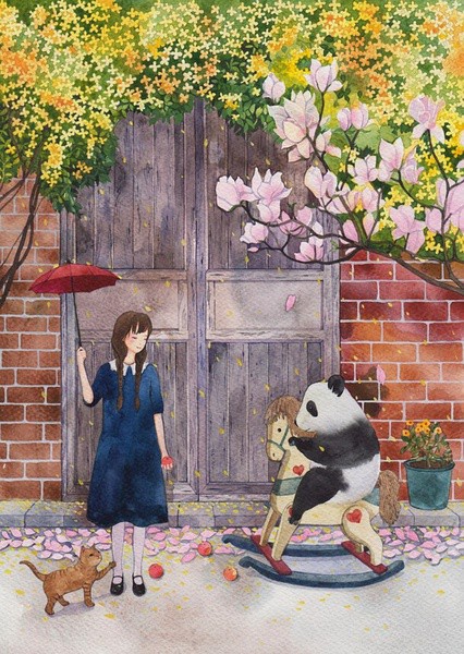 自由插画师的梦境：充满童话氛围（组图）