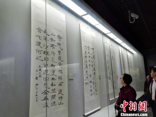   图为市民在观展　