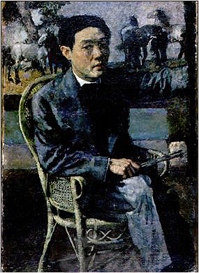 徐悲鸿自画像　布面油画 1931年