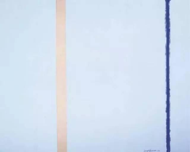 艺术家 Barnett Newman在纸上画了两道，挣来380w美元。