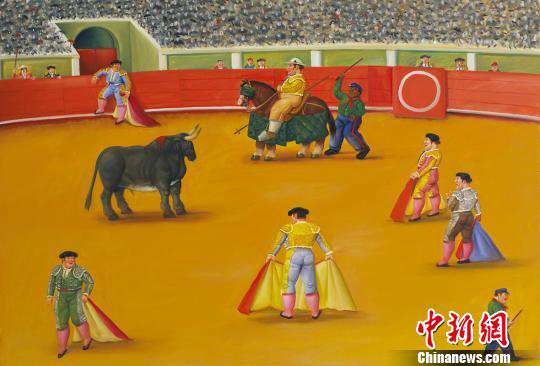 斗牛（2002），布面油画