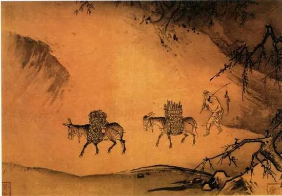   南宋 马远《晓雪山行图》