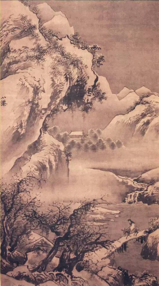 明 吴伟《灞桥风雪图》